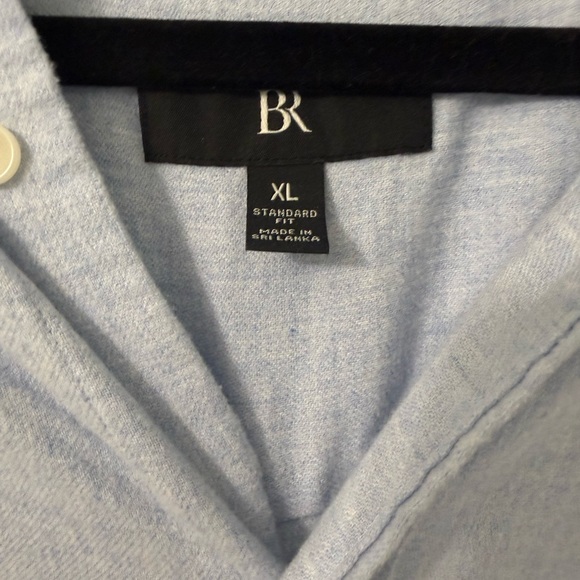 Banana Republic Light Blue Cotton Flannel Shirt - Picture 3 of 4